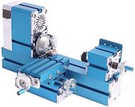 Mini Metal Lathe Machine, Universal CNC DIY Tool Benchtop Wood Lathes Motorized Metalworking, Bench Top Drilling Lathe Machine for Hobby Science Education Modelmakin (Lathe) (Lathe)