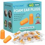 TICONN 40 Pairs Ear Plugs, 32dB Noi