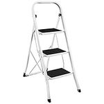 Home Vida 3-Step Steel Portable Folding Heavy Duty Ladder - Multi-Colour