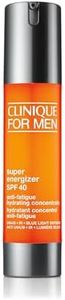 Clinique For Men Super Energizer Anti-Fatigue Hydrating Concentrate, Oil Free Gel Moisturiser With SPF 40, Protects From UVA/UVB, Infrared, And Blue Light
