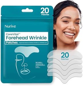 NURIVE Forehead Wrinkle Patches 20ct | Invisible Anti Wrinkle Patches for Forehead Wrinkles, Collagen Infused Korean Skin Care OvernightTreatment - Forehead Patches with Retinol & Hyaluronic Acid