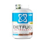 USN Diet Fuel Ultralean Meal Replacement Shake Powder, Chocolate Flavour - 2.5kg, High Protein Shake Powdered Drink Mix, Low Calorie Diet & Weight Control Powder, 25g Protein