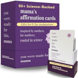 Nurture Neuroscience You Were Made for This Mama - 55 Science based Affirmation cards for New Mom, Best Postpartum Gifts, Self Care After birth, Encouragement for First and Second Time Parents