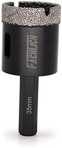 FACHLICH 1-3/8 Inch Diamond Hole Saw for Porcelain Tile Granite Marble Brick