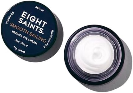 Eight Saints Retinol Eye Cream, Natural & Organic, For Smoothing Fine Lines and Wrinkles and Improve Skin Tone, 0.5 Ounces