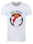 Grindstore VIPets David Meowie Mens White T-Shirt-Extra Large (42-44)