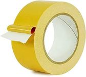 SOSA (LABEL) Self Adhesive Double-Sided Carpet Tape 2 Inch x 5 Meter, Heavy Duty Cloth Mounting Tape Light Yellow