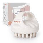 AIMIKE Scalp Massager Shampoo Brush, Scalp Scrubber for Dandruff Removal, Scalp Exfoliator Brush with Soft Silicone, Scalp Massager for Hair Growth, Wet Dry Scalp Shower Brush, White