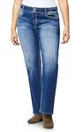 WallFlower Women's Juniors Luscious Curvy Bootcut Jean, Jenna, 11