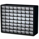 Akro-Mils 10164 64 Plastic Drawer Cabinet for Garage, Lego Storage, Teacher Toolbox, Makeup Organizer, and More, Black