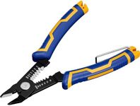 haisstronica Wire Cutters, 3 in 1 Cutter/Stripper/Crimping 6-inch Precision Flush Pliers for Electronics, Jewelry, 3D Printing, and Crafts