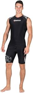 MARES Men's Ultra Skin - Sleeveless Without Hood UPF 50+ Water Sports Under Wetsuit & Drysuit Top, Black, X-Large