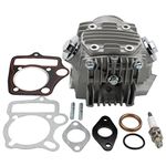 GOOFIT Completed Cylinder Head Replacement for 4 Stroke 110cc Motorcycle Engine ATV Go Kart Dirt Bike