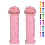 OTFAITP Scooter Grip Handlebar 1 Pair Bicycle Grip Fit for 2-3-4 Wheels Kid Kick Scooters,Children Bike,Drifting Scooter,Swing Scooter (Light Pink)