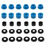 OTOTEC 3 Sets of Skateboard Truck Bushings Kit for Most 7 Inch Skateboard Trucks Bushings Skateboard Cup Washers Replacement Accessories