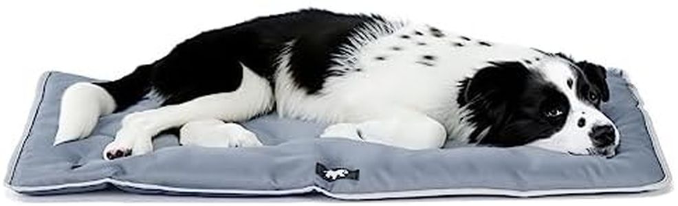 Ferplast Panier pour Chien Chat - Lit Chien Moyen Lavable - Matelas Chien - Coussin Chien Chat - Imperméable & Anti-Rayures - Tapis Chien pour Voitures, Niches - Jolly, 83 x 50 CM, Gris