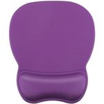 KTRIO Mouse Mat Wrist Support Gel Mouse Pad with Wrist Support, Ergonomic Mousepad Gel Mouse Mat for Computer Laptop, Pain Relief Mouse Wrist Rest Support Pad with Non-Slip PU Base, Purple