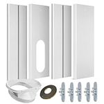 gulrear Portable Air Conditioner Window Vent Kit, Window Slide Kit Plate for Portable Air Conditioner, Adjustable Length Portable AC Vent Kit for Exhuast Hose of 13cm/5.1 Inch