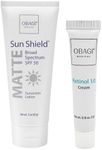 Obagi Sun Shield Matte SPF 50 + Obagi Medical Retinol 1.0 Trial Size – Broad Spectrum SPF 50 Protection from Sun, 3 oz & Obagi Medical Retinol 1.0 Cream for Smoother Skin, 5 ml Trial Size