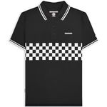 Lambretta Mens Classic Retro 2 Tone Mod Ska Casual Polo Shirt 4XL