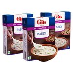 Gits Instant Rabdi Dessert Mix, Pure Veg, Flavors of Saffron and Cardamom, Indian Sweet and Dessert Ready Mix, 300g (Pack of 3, 100g Each)