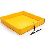 Wettarn Folding Duck Pond 4ft x 4ft x 6 Inch Portable Spill Containment Mini Berm PVC Mini Spill Berm