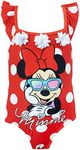 Disney Girls' Minnie Mouse Swimsuit Red Size 2T