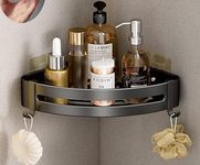 Self-Adhesive Aluminium Bathroom Corner Shelf Rack Bathroom Corner Organizer Stand Bathroom Organisers Storage Racks Bathroom Shelf/Shelves Corner (Aluminium Shower Caddy-1)