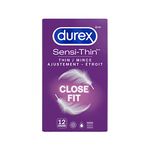 DUREX® Sensi-Thin, Condoms, Ultra-Thin, Close Fit, 12ct