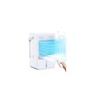 Portable Air Conditioner 1500ML, Air Cooler with Remote control, Quiet Air Conditioning Unit 5 Wind Speeds & 2 Spray Modes 4μm Mist, Timer 2-10H, 7 LED Light, 10W Low Energy for Home Office Camping