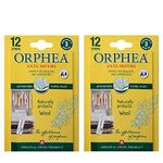 Orphea Anti Moth Strips - Floral Scented Moth Repellent for Wardrobes Drawers Shelves - Wardrobe Fresheners for Wool - Moth Paper Strips for Clothes Storage (2 Packs, 24 Strips) sold by Caraselle