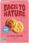 Back to Nature Classic Round Crackers - Dairy Free, Non-GMO, Made with Wheat Flour & Sea Salt, Delicious & Quality Snacks, 6.5 Ounce