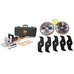 WEN JN8504 8.5-Amp Plate and Biscuit Joiner with Case and Biscuits + Toolway 111028 Dado Blade Set 8", 24 Tooth