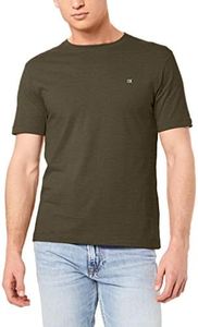 Calvin Klein Jeans Men's Ck Badge Embroidery Regular Tee, Grape Leaf, S