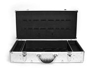 HairArt Barber Case, Barber Kit Tool Case, Tools Not Included (Silver)