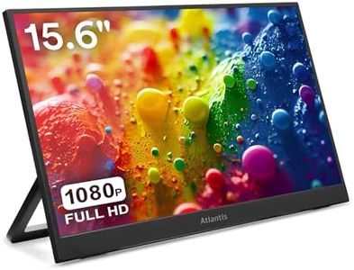 Atlantis Monitor Portatile 16 Pollici, 1080P Full HD 1920x1080, HDMI/Type_C, Speaker 2x1W, Inclinazione Regolabile, display IPS, per Notebook/Console/Switch/ 179/179, Cavo HDMI 1,5m/Type_C, peso< 1Kg.