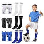 3 Pairs Soccer Shin Guards for Kids