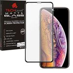 TECHGEAR Anti Glare Screen Protector for iPhone 11 Pro Max, iPhone XS Max - MATTE 3D GLASS Edition Genuine Tempered Glass Full Screen Protector Cover Compatible with Apple iPhone 11 Pro Max, XS Max