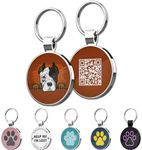 MYLUCKYTAG QR Code Pet ID Tags Dog Tags - Pet Online Profile - Scan QR Receive Instant Pet Location Alert Email