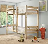 STRICTLY BEDS&BUNKS Bunk bed, heavy duty, solid pine, 3ft single (Frame Only)