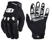 Seibertron Dirtpaw Unisex BMX MX ATV MTB Racing Mountain Bike Bicycle Cycling Off-Road/Dirt Bike Gloves Road Racing Motorcycle Motocross Sports Gloves Touch Recognition Full Finger Glove Black L