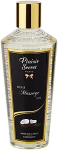 Plaisirs Secrets Huile de Massage Sèche Sensuelle 100% Végétale Noix de Coco 250 ml