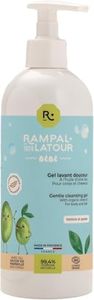 Rampal Latour - Gel lavant Shampoing-Douche pour Bébé dès la naissance - Nettoie corps et cheveux sans piquer les yeux - Sans Parfum et Hypoallergénique - 500ml
