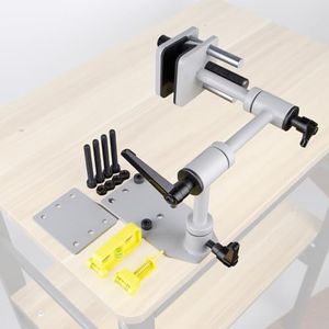 GQT Universal Bow Vise for Compound & Recurve Bows – Heavy-Duty Portable Archery Bow Press Tool with Non-Slip Clamp, Adjustable Height, and Quick-Release for Easy Maintenance & Tuning
