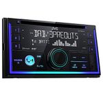 JVC KW-DB93BT Double DIN CD Receiver with Digital Radio (DAB+), Bluetooth Hands-Free Function and Audio Streaming Black