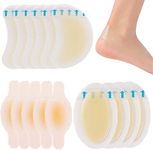 15 Pieces Blister Plasters Invisible Hydrocolloid Gel Blister Bandages Blister Cushion Pad for Heel Foot Toe and Guard Skin