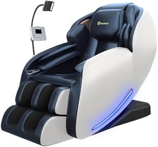 Real Relax 2026 Massage Chair Full Body, Zero Gravity SL-Track Massage Recliner with Added Phone Controller and Holder, Pause Button,Upgraded LCD Screen，APP Control and Child Lock, Favor-06, Blue
