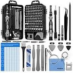 oGoDeal DIY Tool kit Precision Screwdriver Set 127 in 1 Pry Hand Tools for Fixing Computer,Mobile Phone,PC Laptop,Tablet,iPad,Watch, Jewelry, Eyeglasses,PS3,PS4,Xbox Repair Kit(Gray)