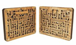 Double Sided Wooden Maze Puzzle for Kids and Adults