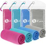 U-pick Cooling Towel,Cool Towel Cooling Towels Stay Cool Towel Cooling Towels for Neck Towel Set for Yoga Sport Gym Camping Travel [2-4 Pack] (40"X12")